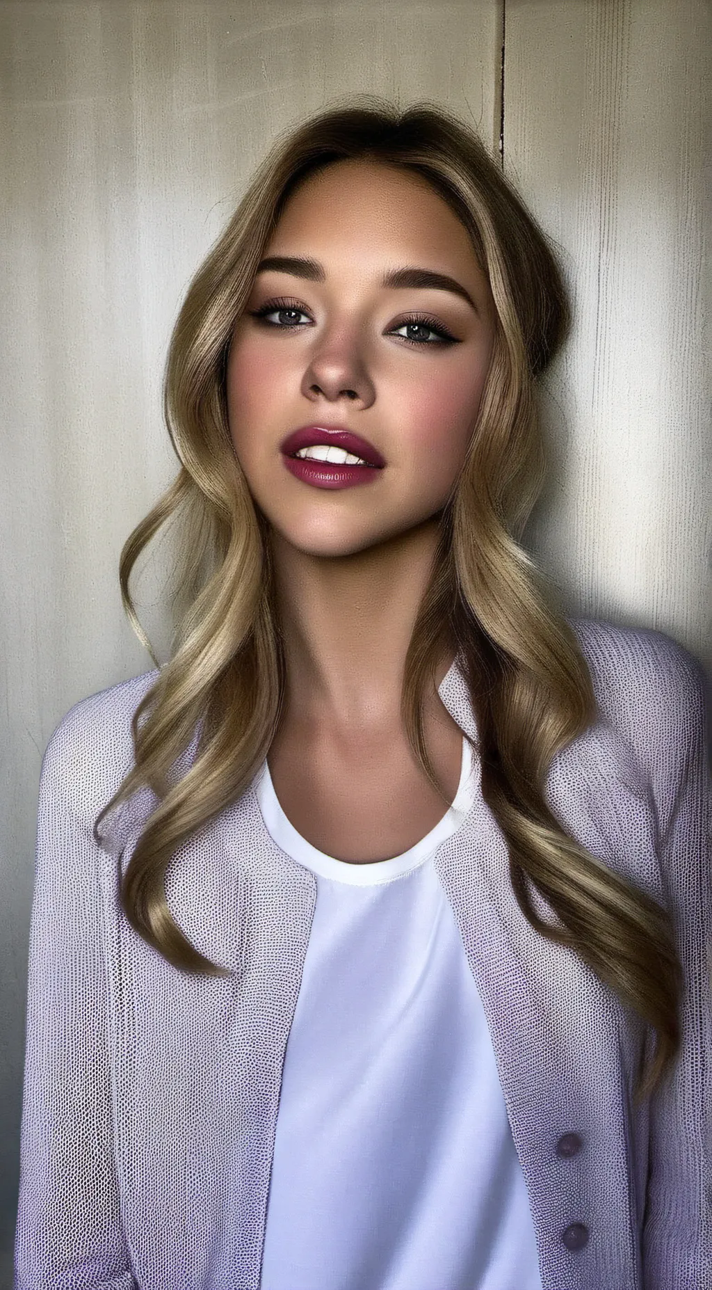 ai character: Madelyn Cline  background