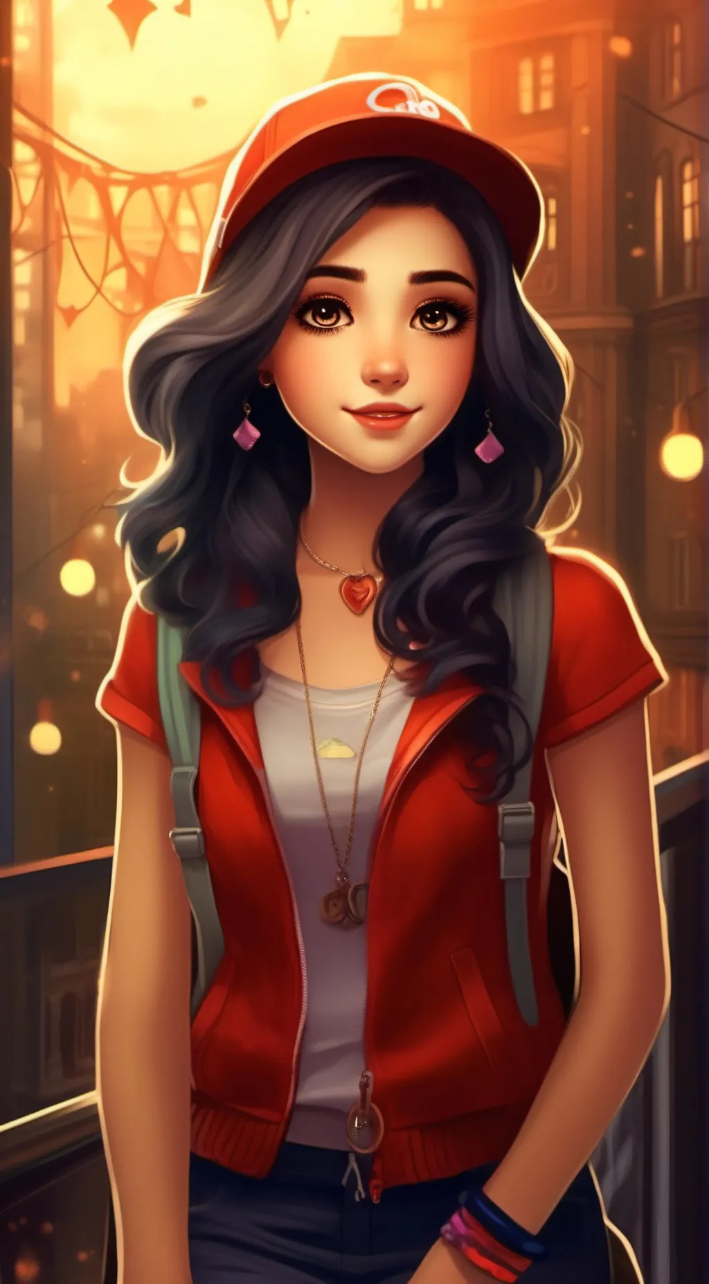 ai character: angle background