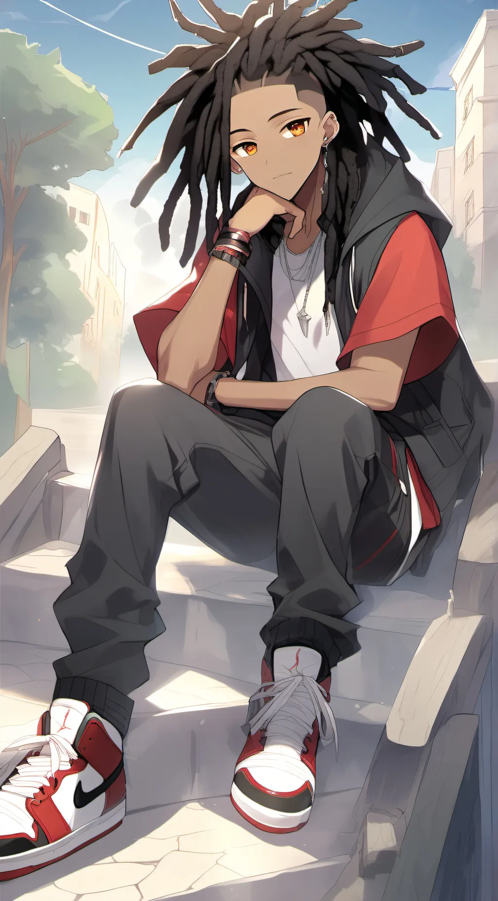 ai character: °J O R D A N° background