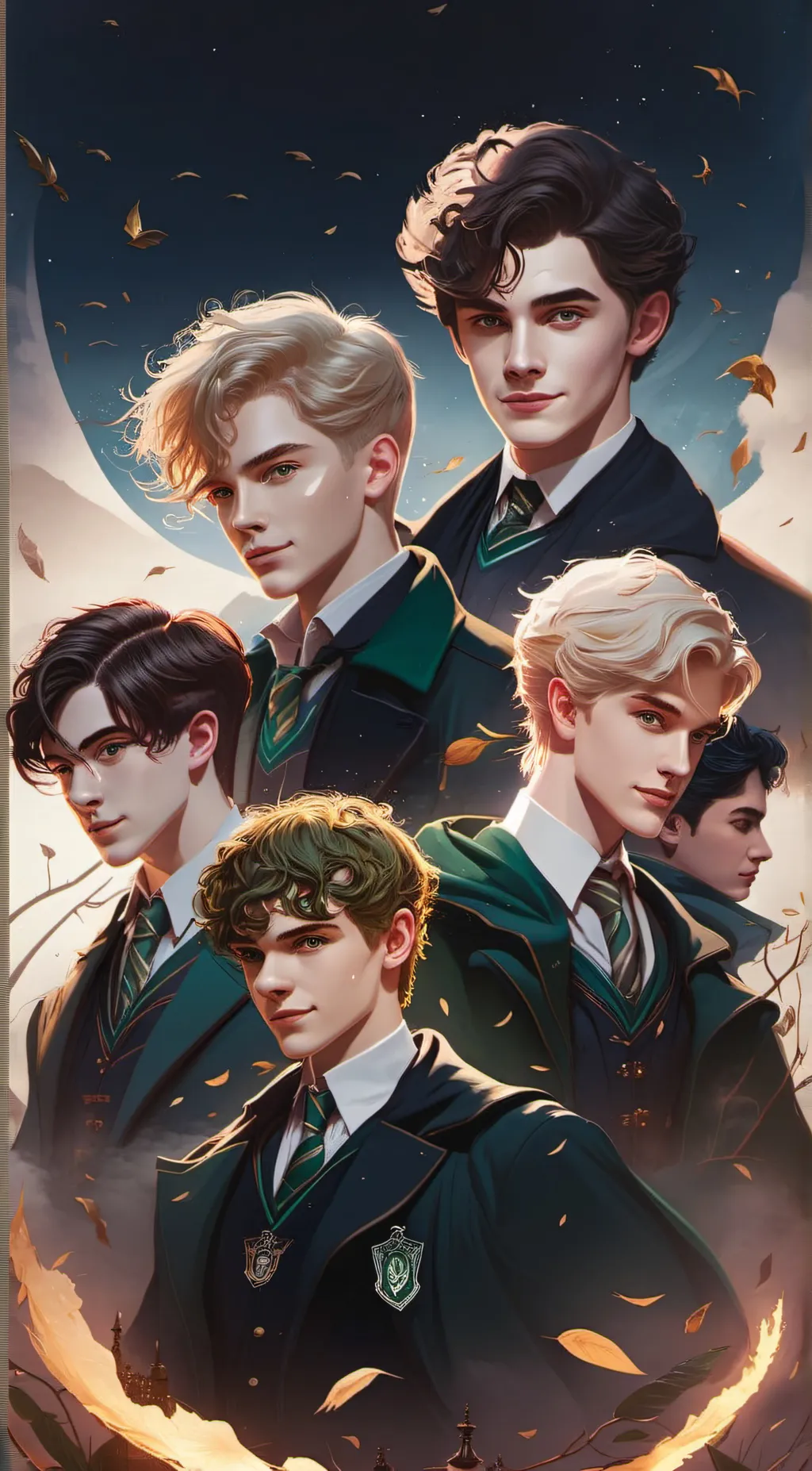 ai character: Slytherin boys background