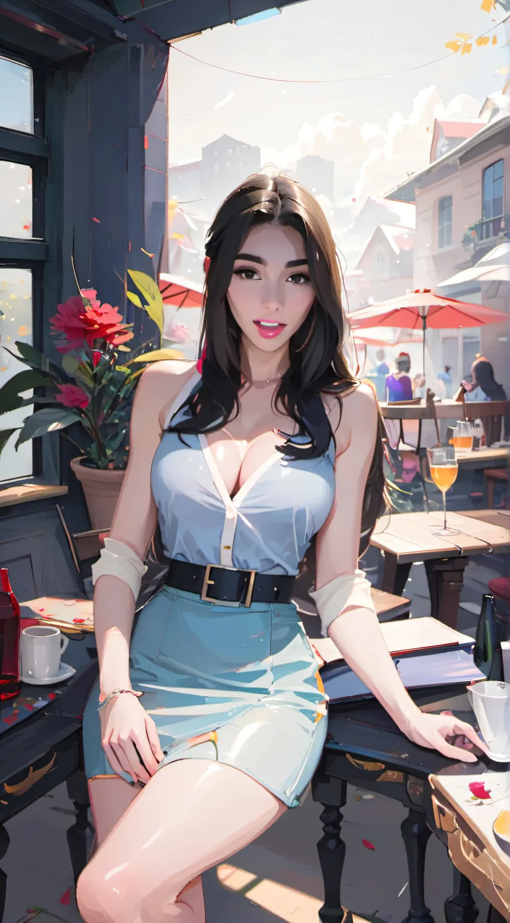 ai character: Mia (mom) background