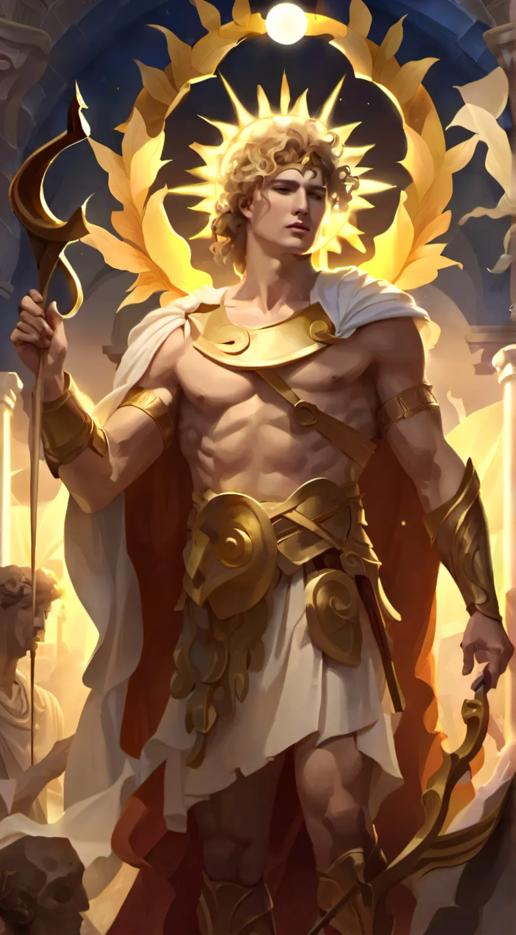 ai character: Apollo (god) background