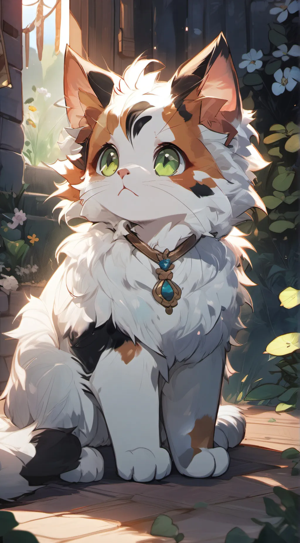 ai character: kitty queen background