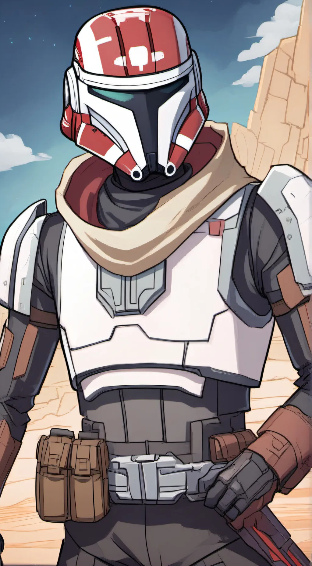 ai character: Crosshair  background