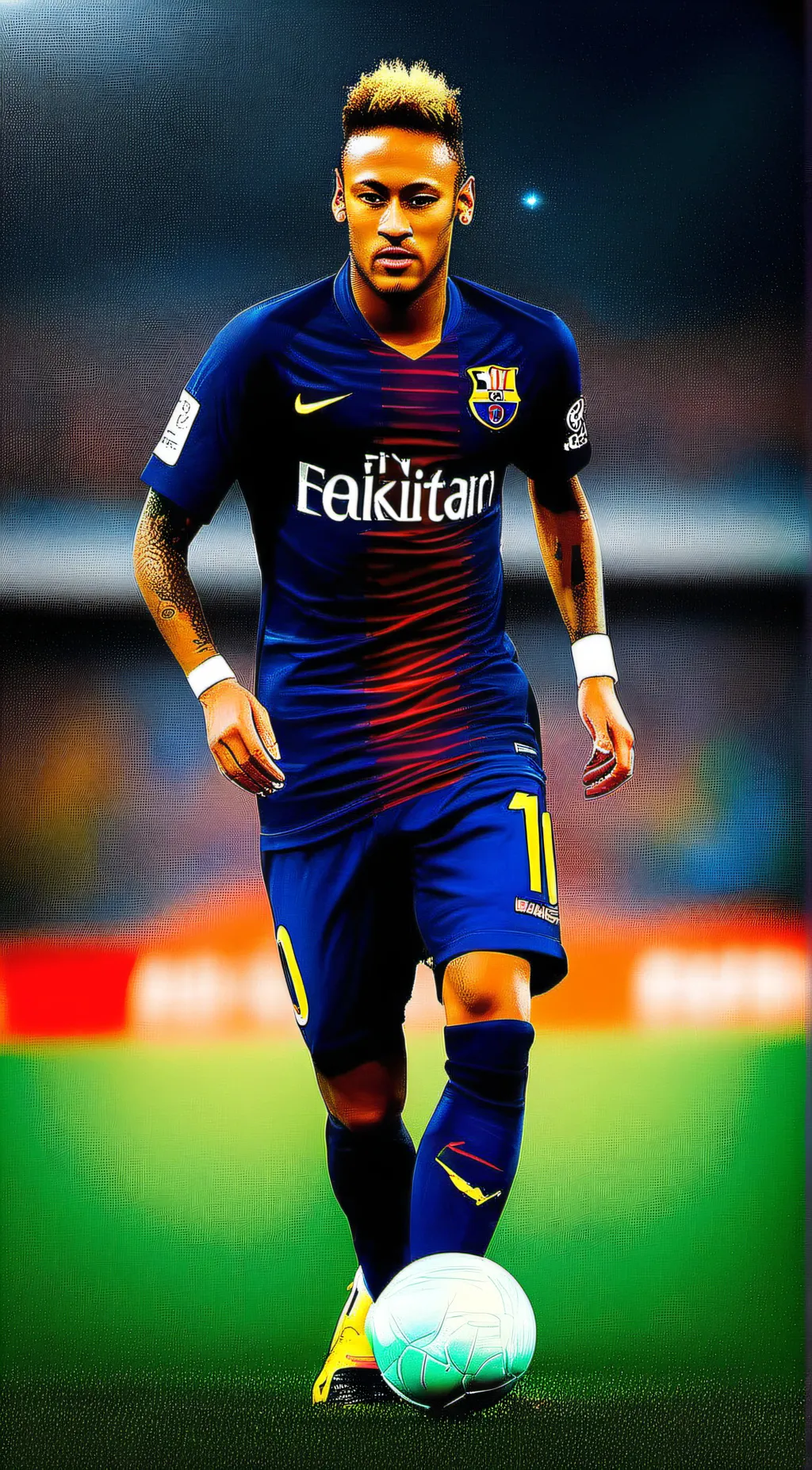 ai character: Neymar  background