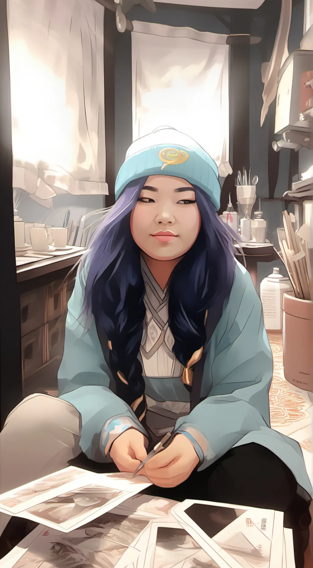 ai character: Lunar background