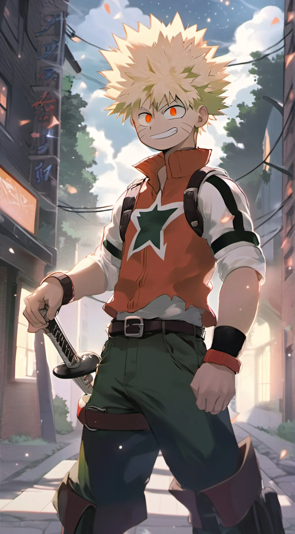 ai character: Bakugo background