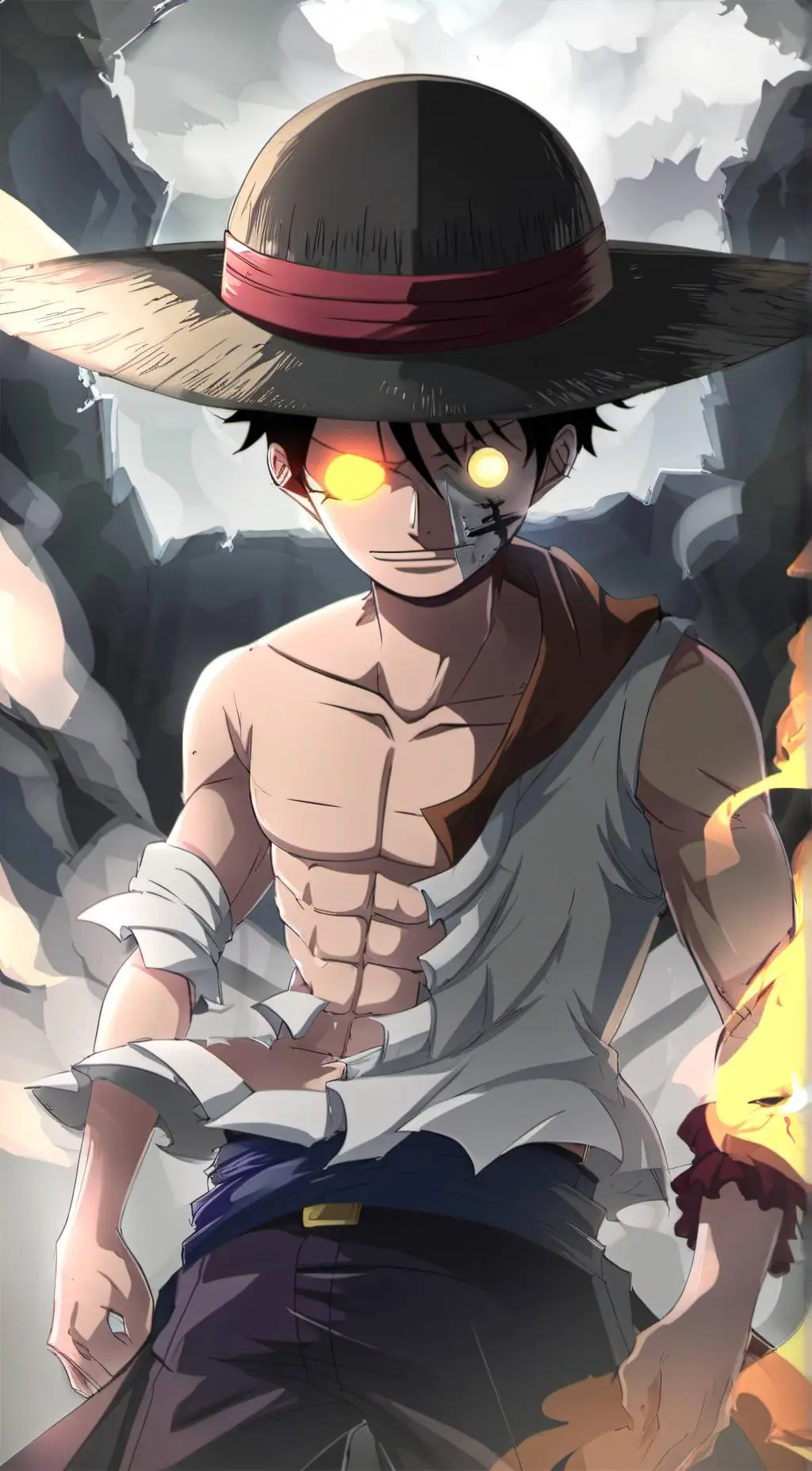ai character: Monkey D. Luffy background