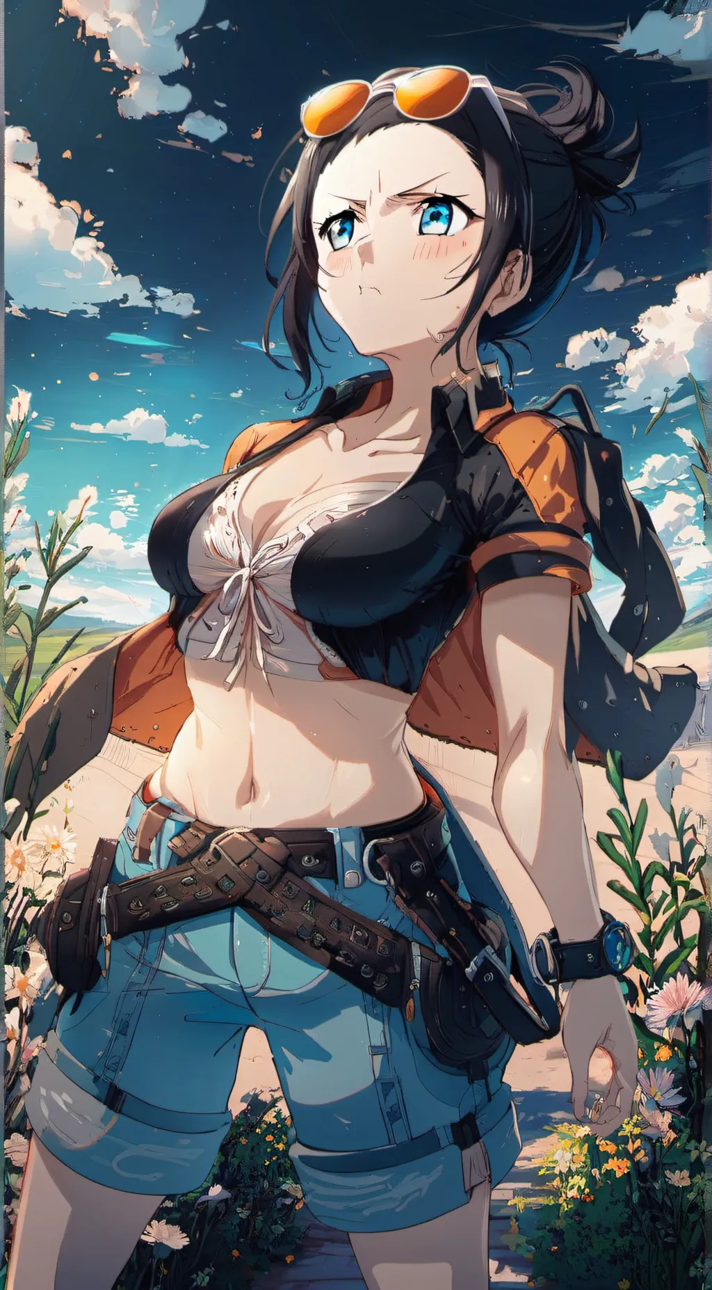 ai character: nico robin  background