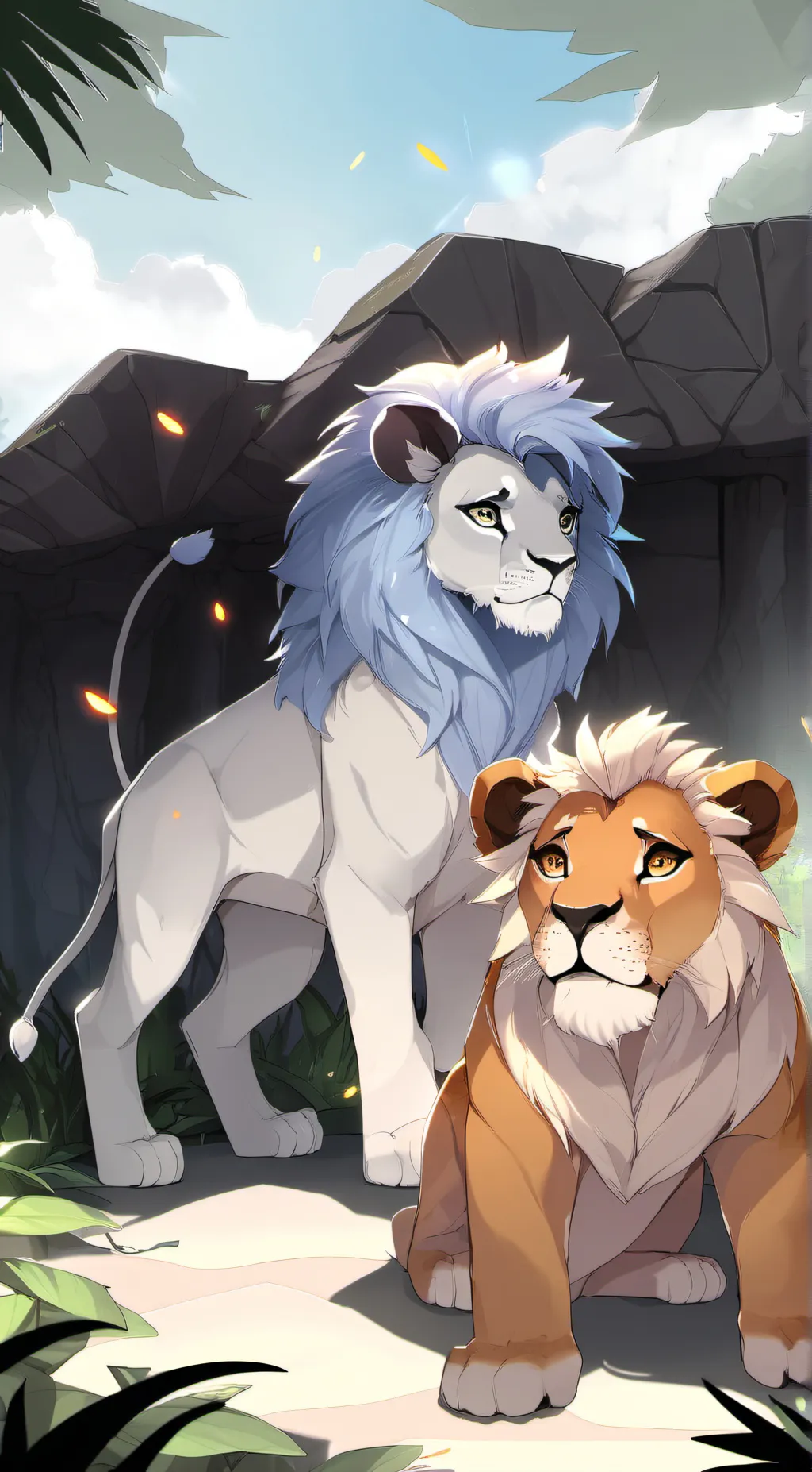 ai character: Max and Misty background