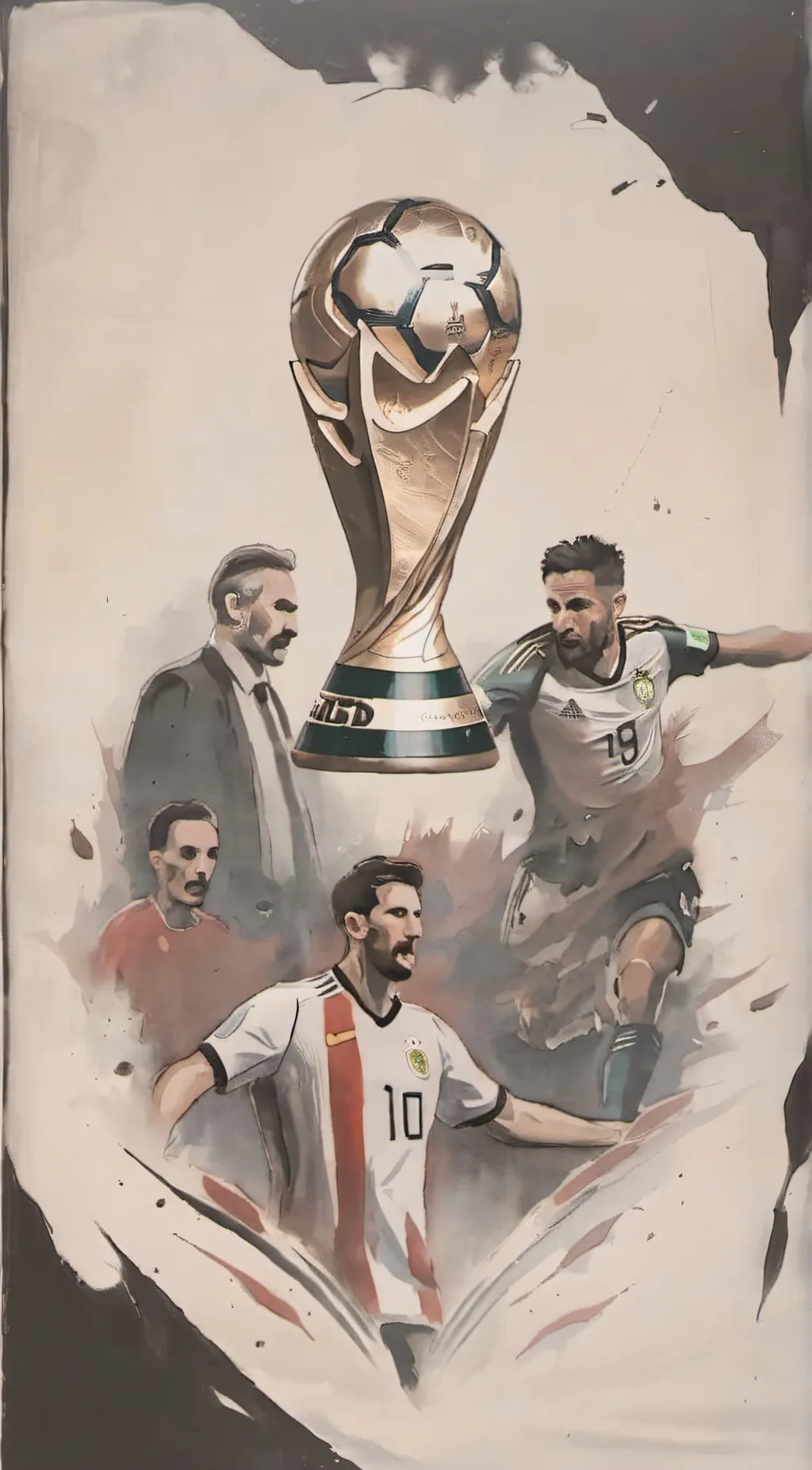 ai character: world cup  background