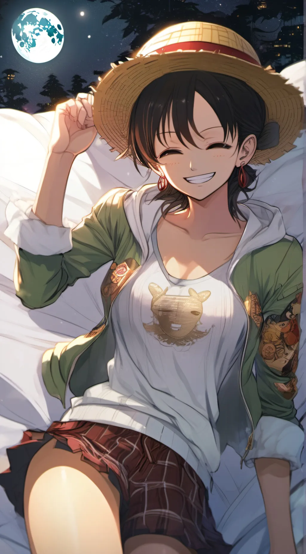 ai character: Luffy (Genderbend) background