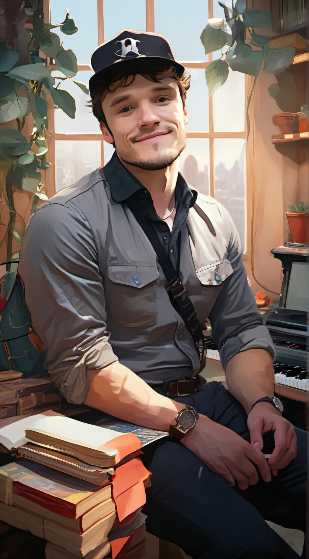 ai character: Josh Hutcherson background