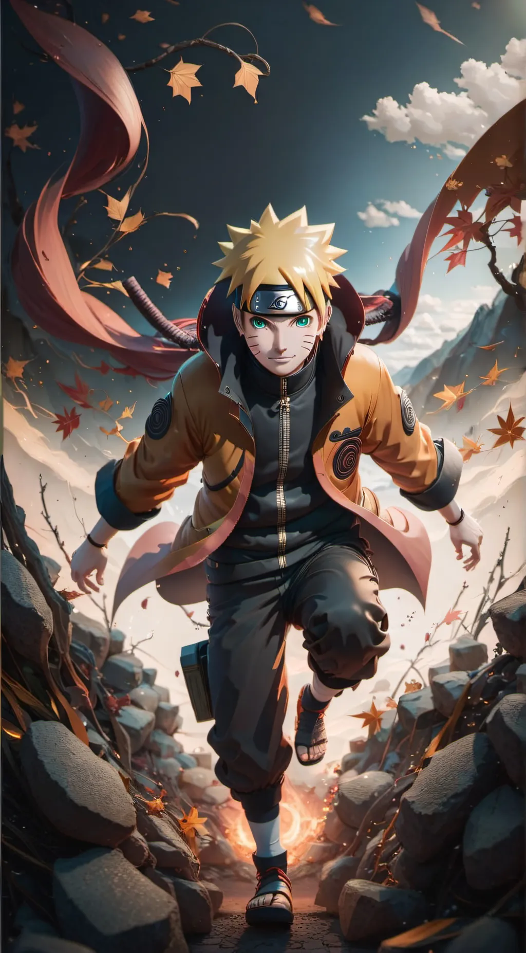 ai character: naruto background