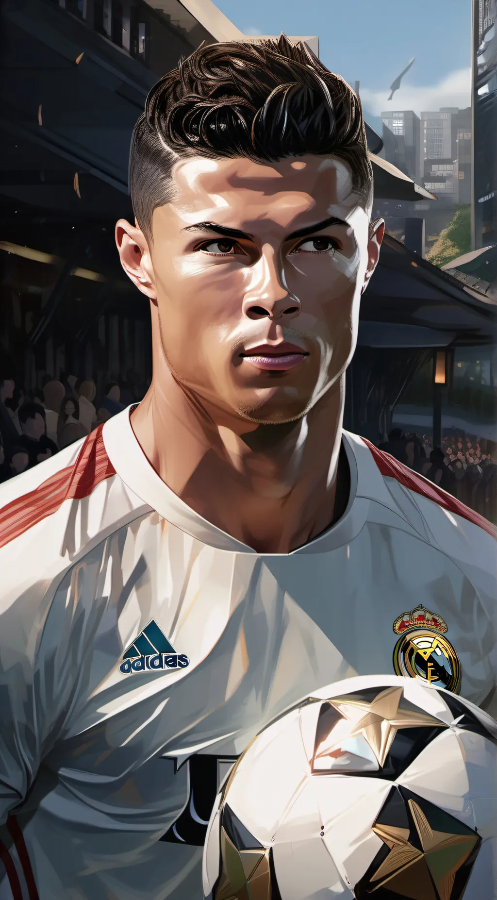 ai character: Cristiano Ronaldo background