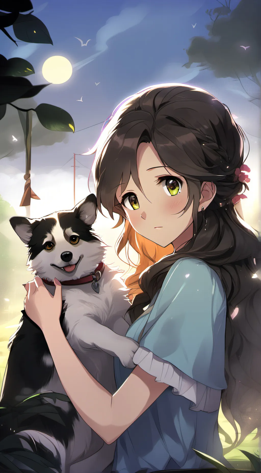 ai character: Angel  background