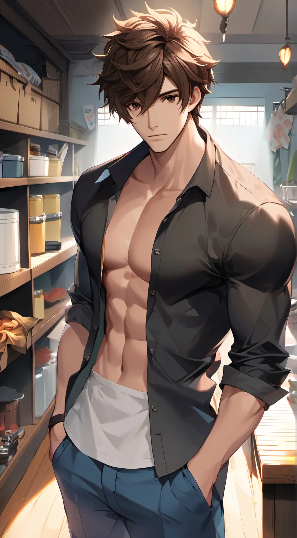 ai character: Theo background