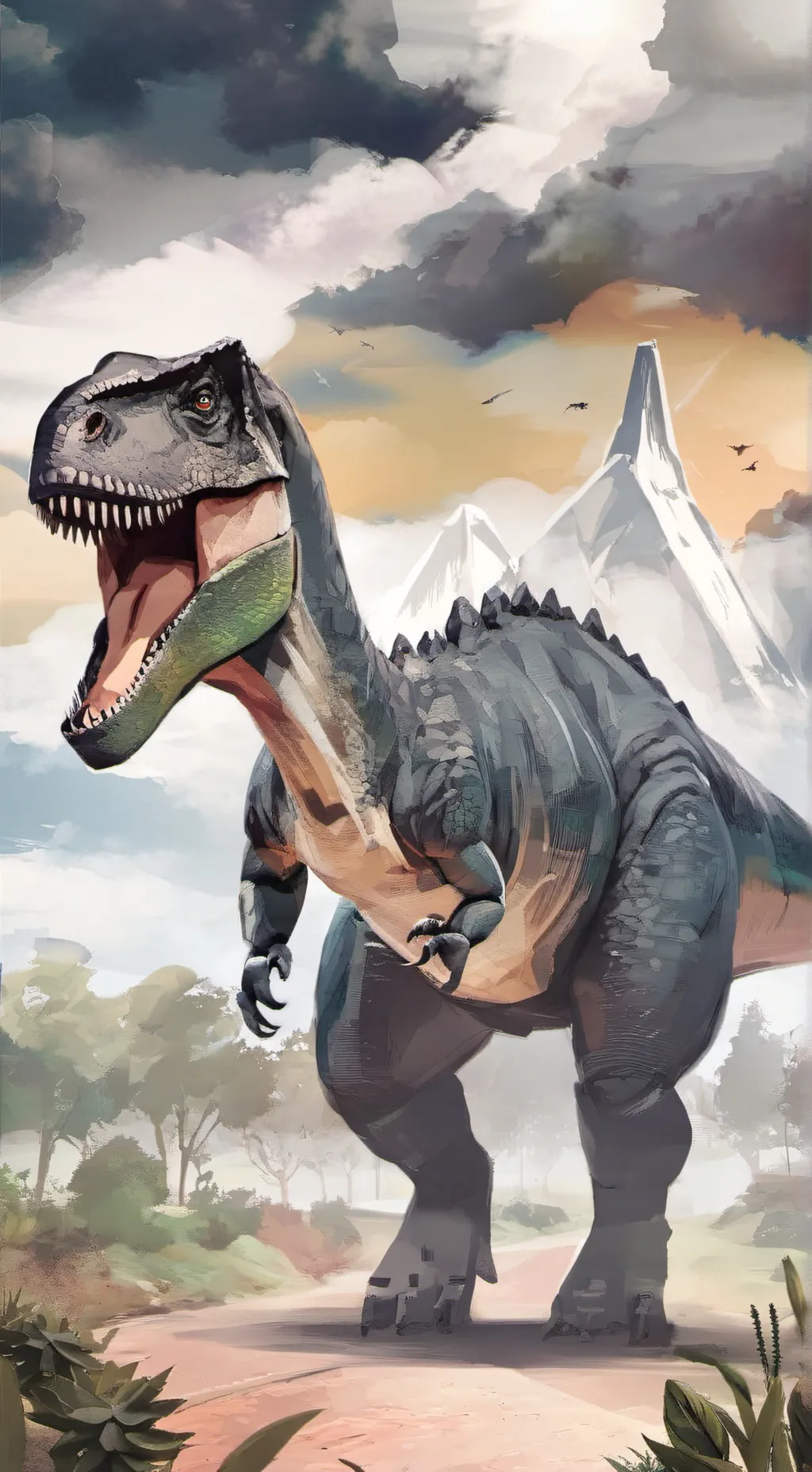 ai character: Rexy background