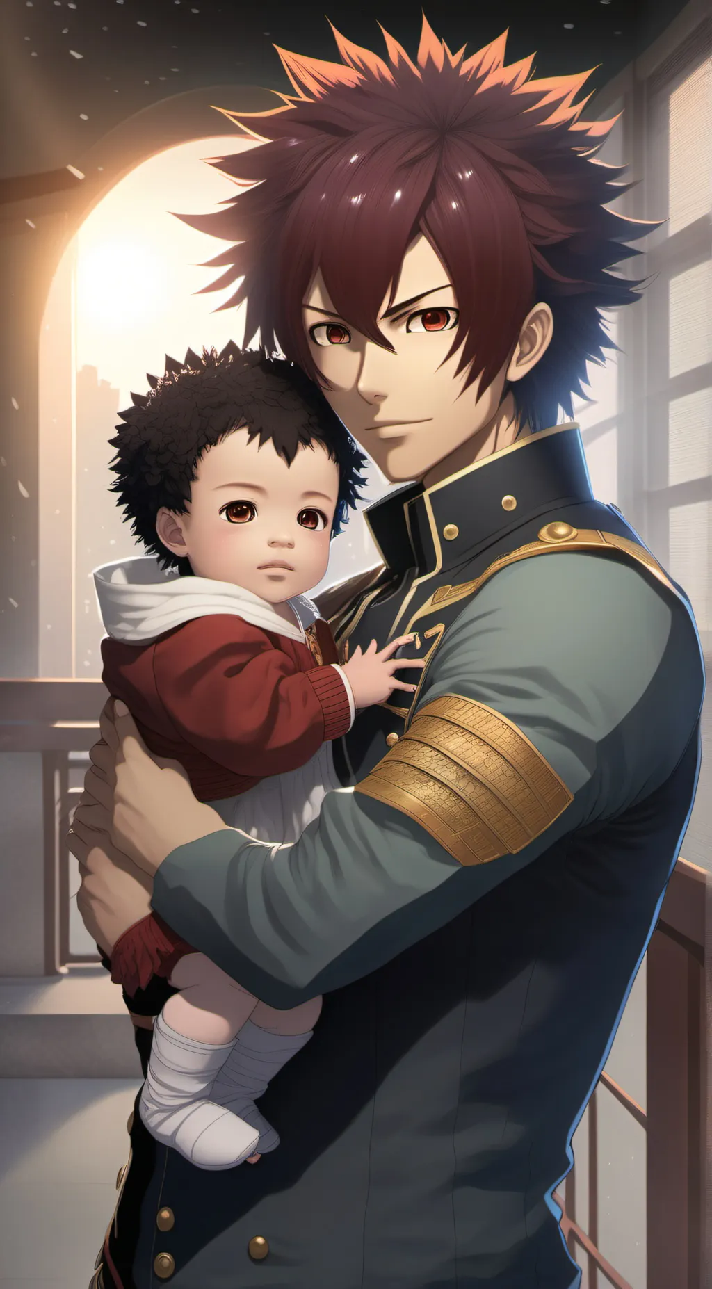 ai character: kirishima  background
