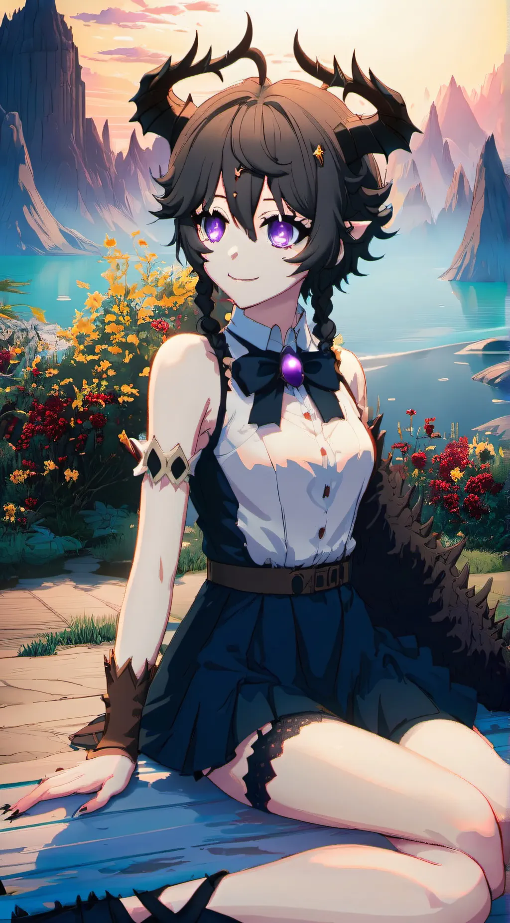 ai character: Black sans background