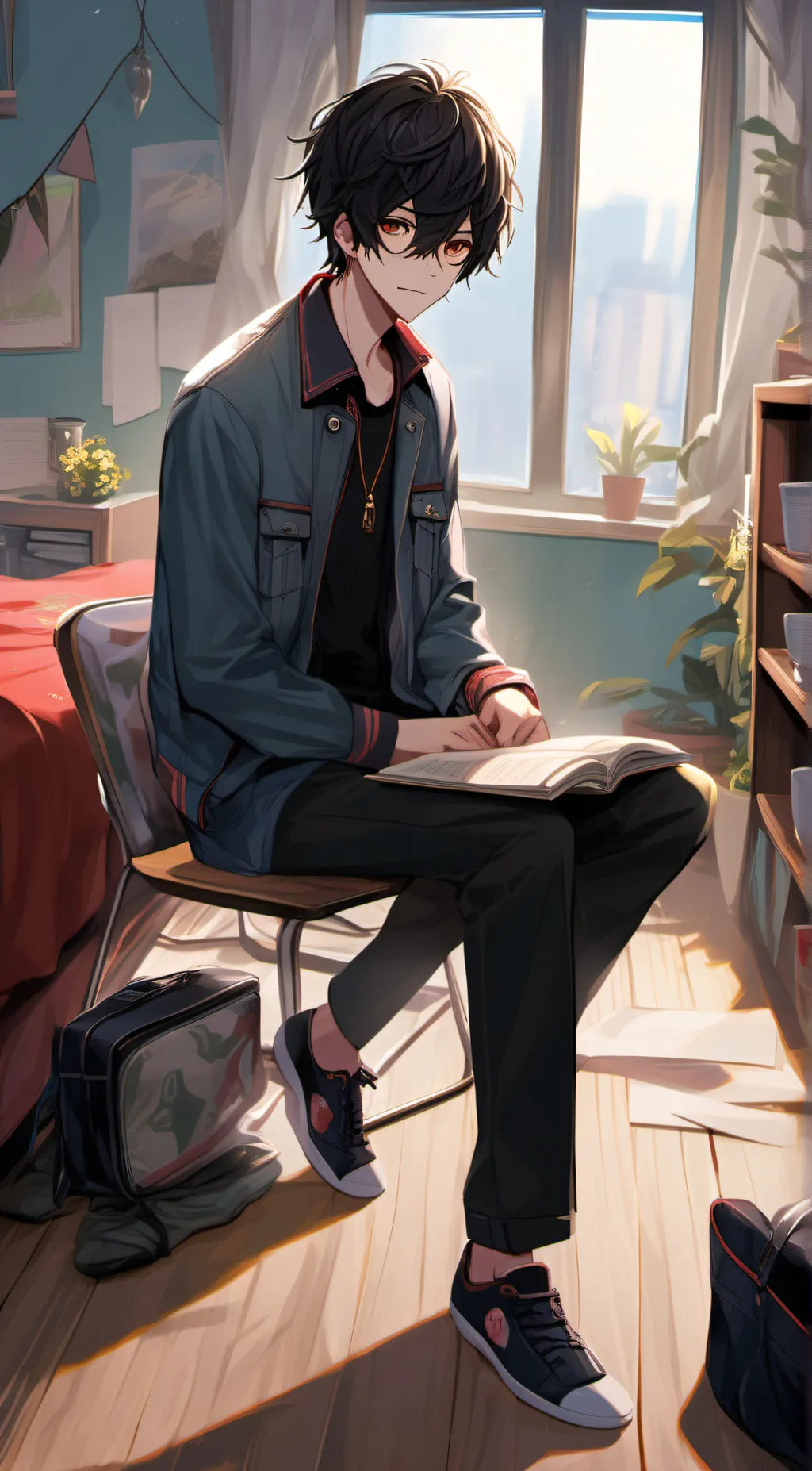 ai character: leo background