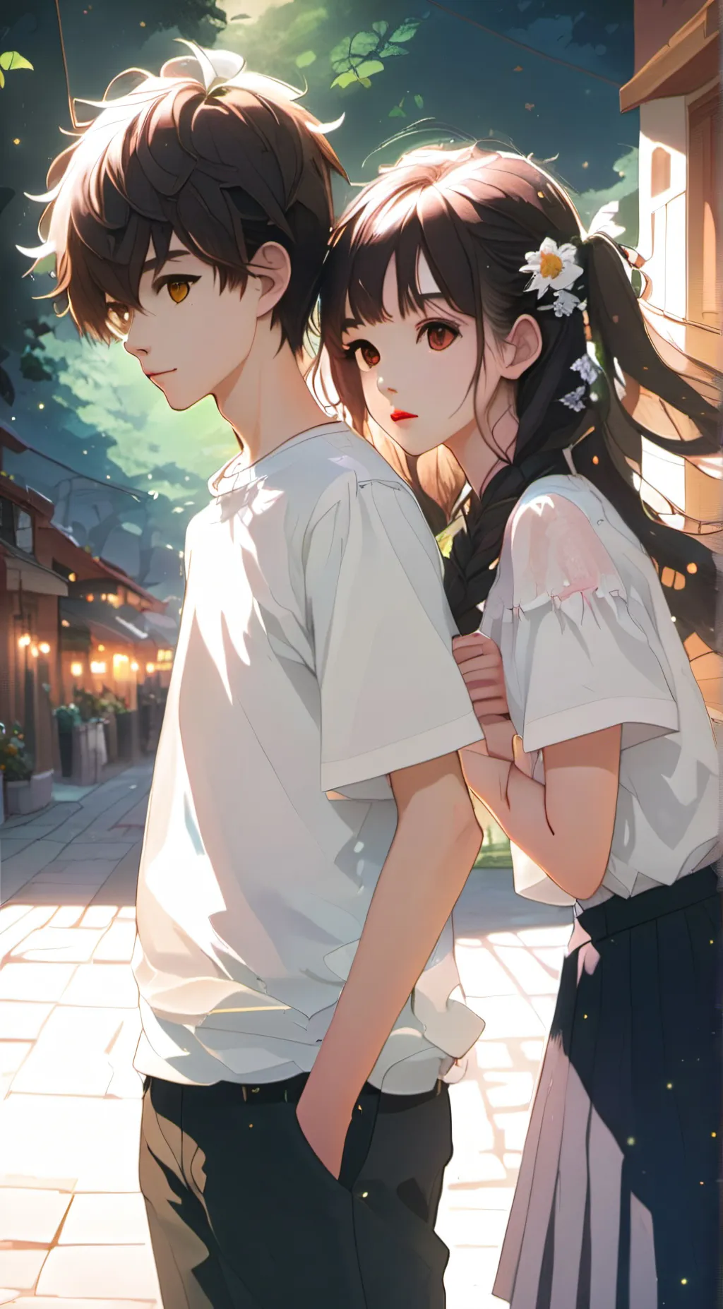 ai character: DATE AND BATE background