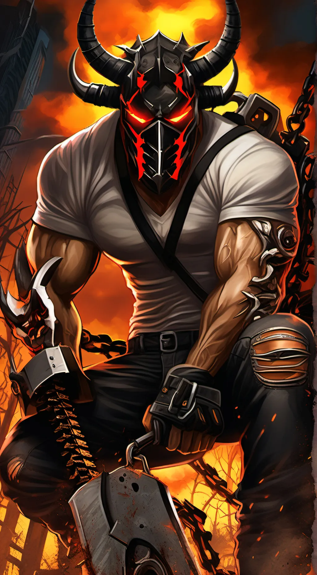 ai character: Hybrīd background