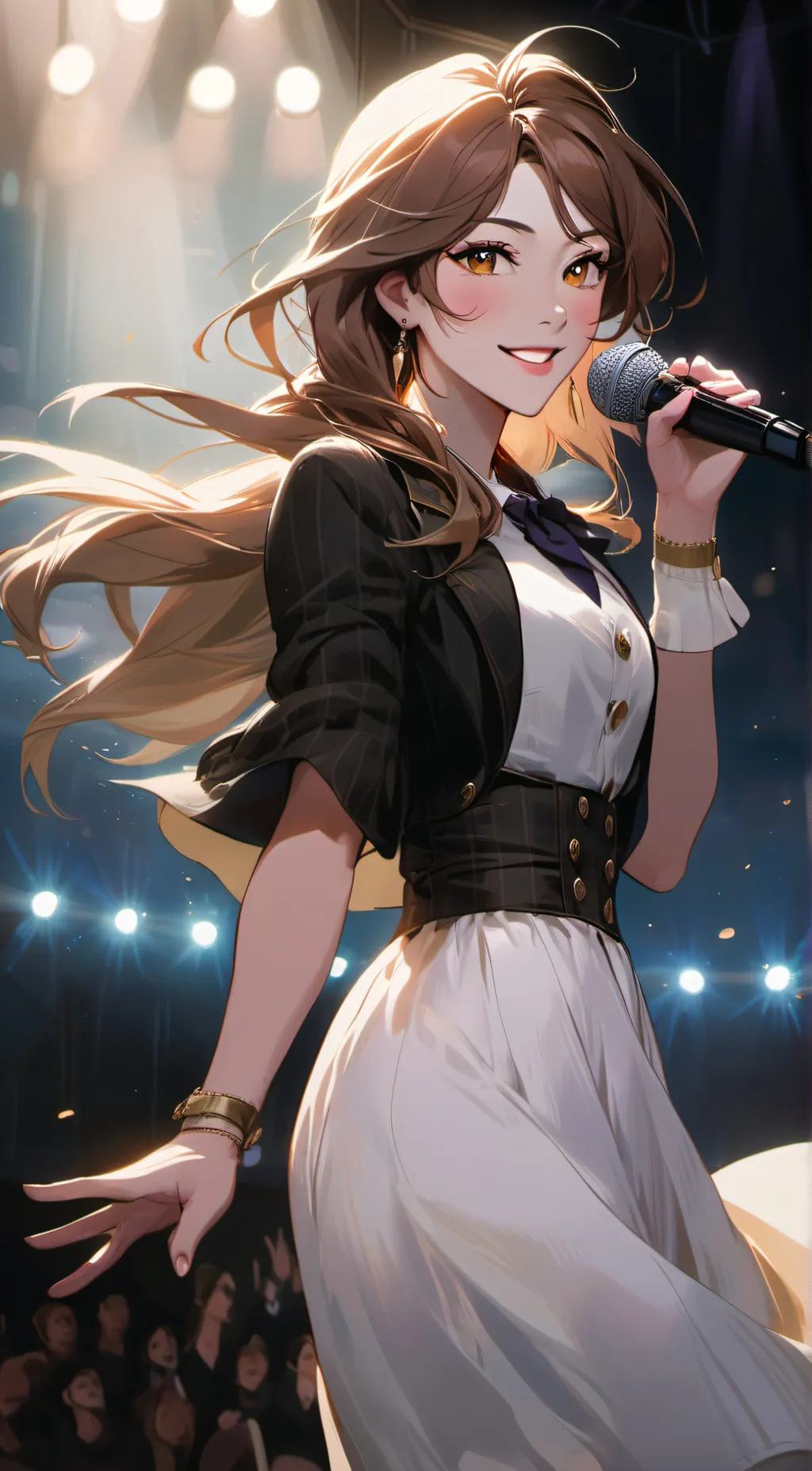 ai character: Finish the lyrics  background