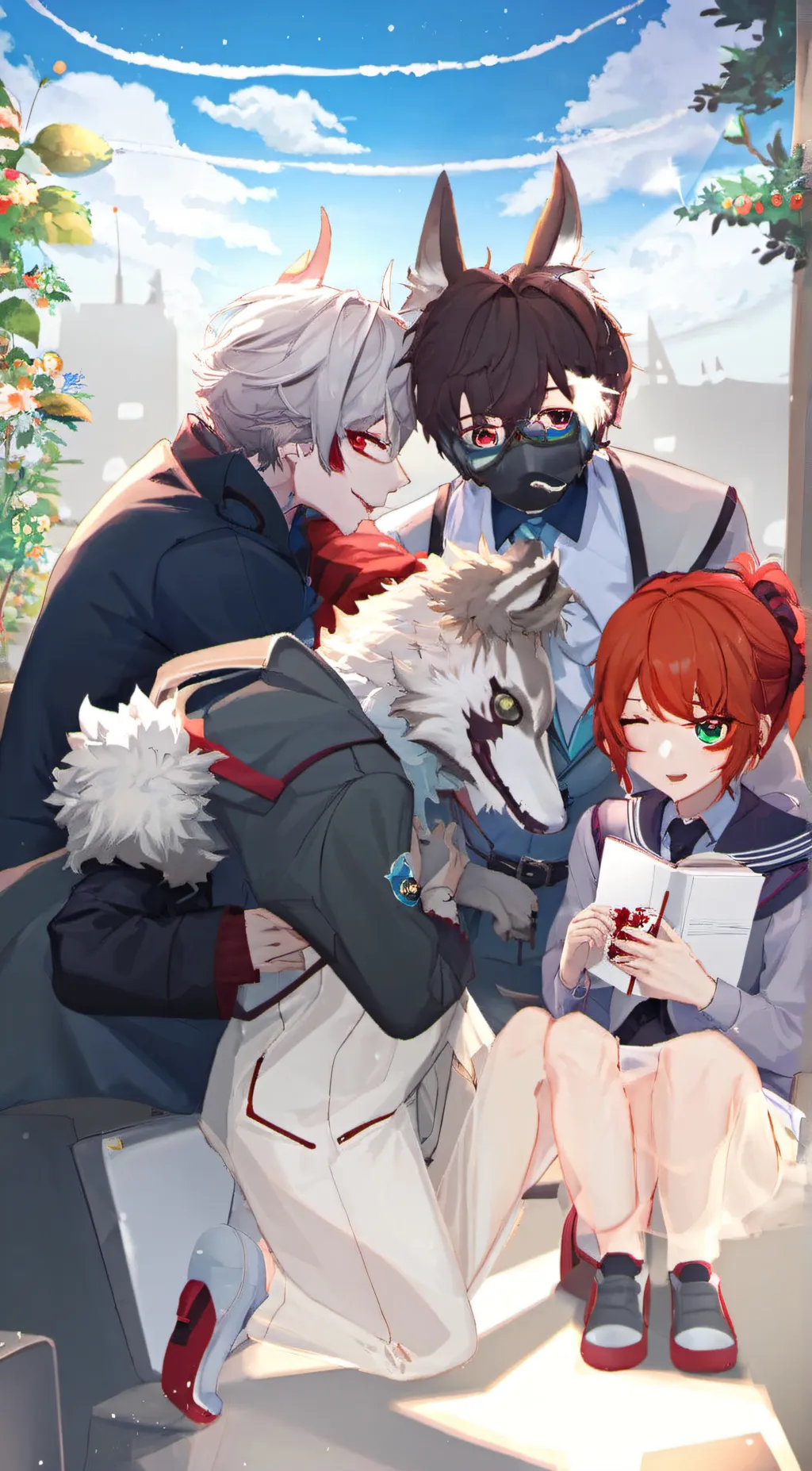 ai character: furry infection background