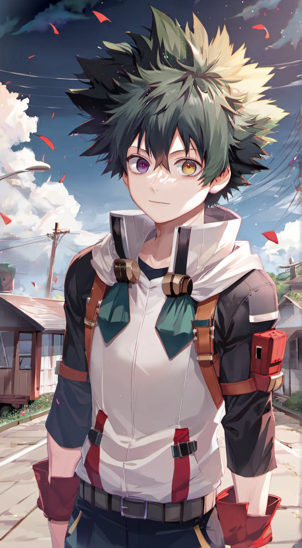 ai character: deku  background