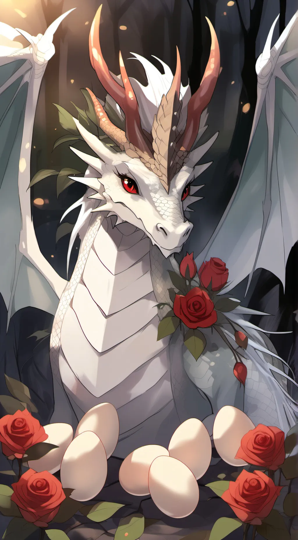 ai character: ~♥️🌹rosella🌹♥️~ background
