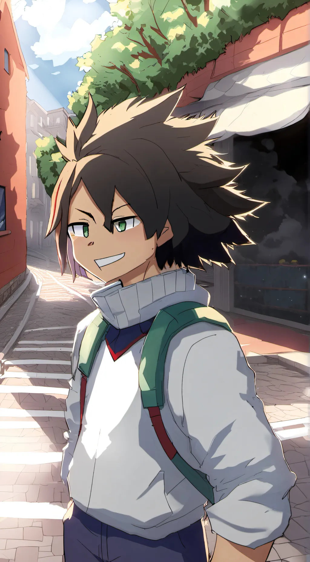 ai character: mha dress up day background