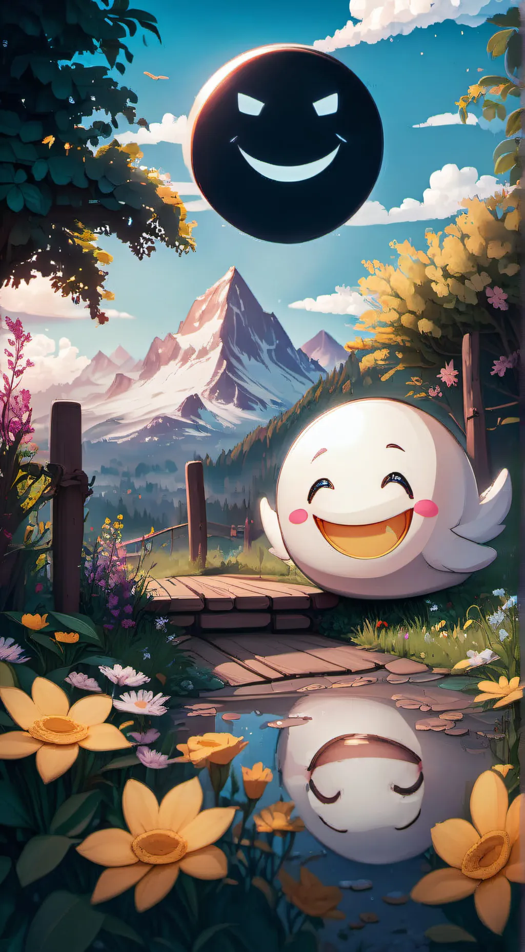 ai character: :) background