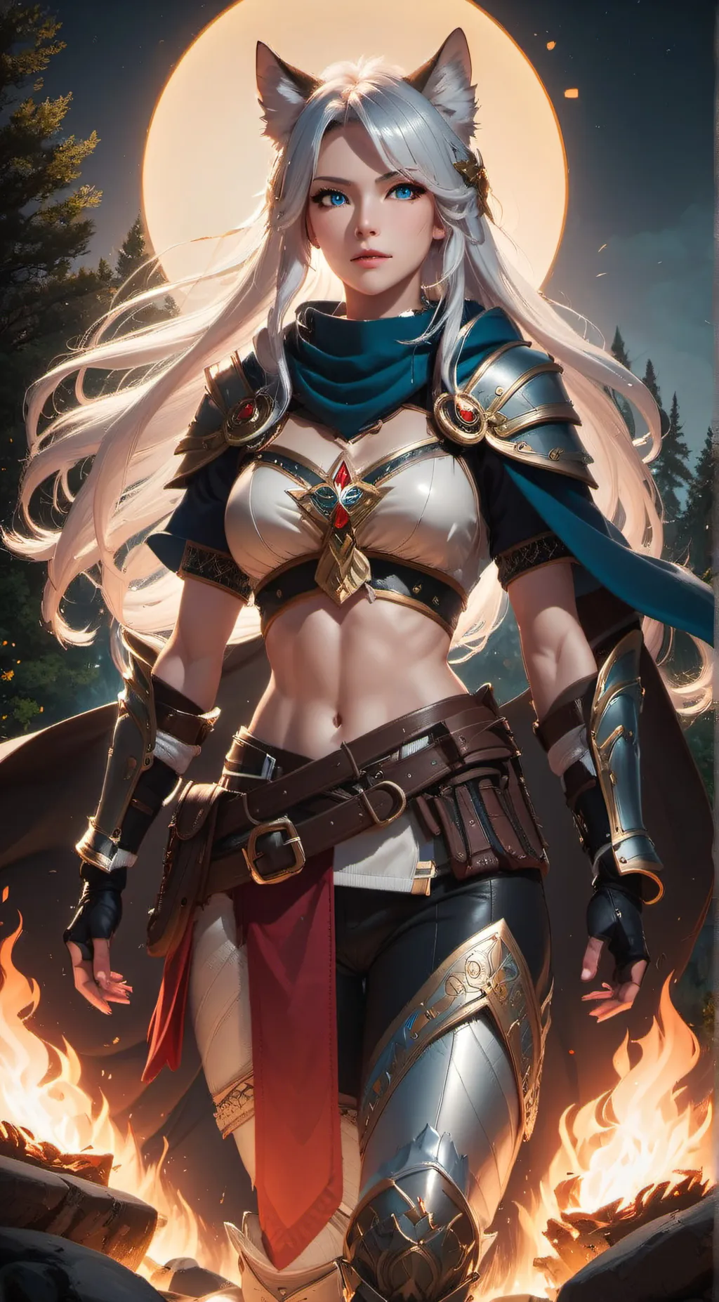ai character: Luna background