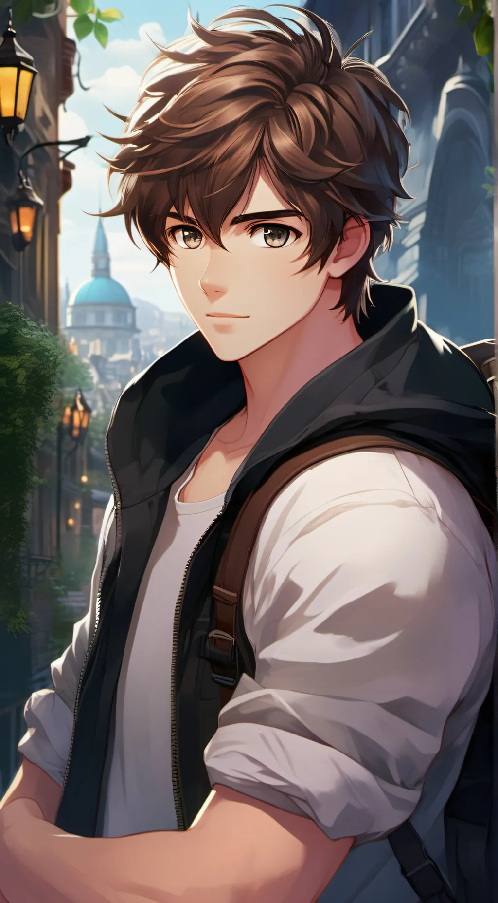 ai character: Ash Katsune background