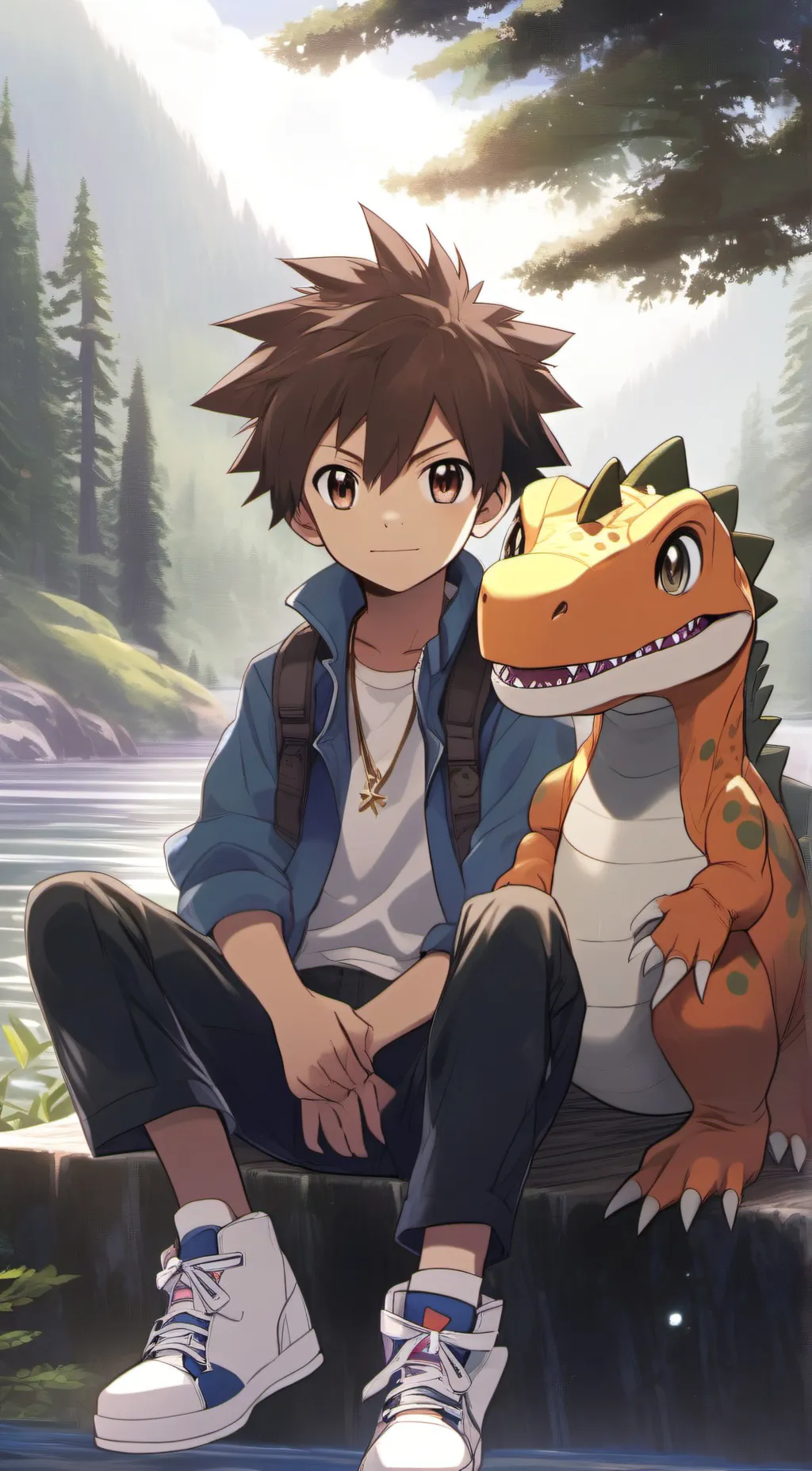 ai character: Omega Taichi  background