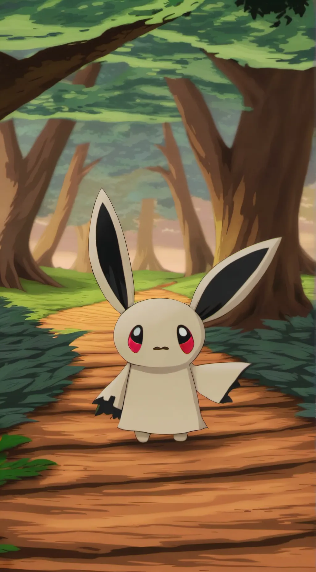 ai character: Mimikyu background