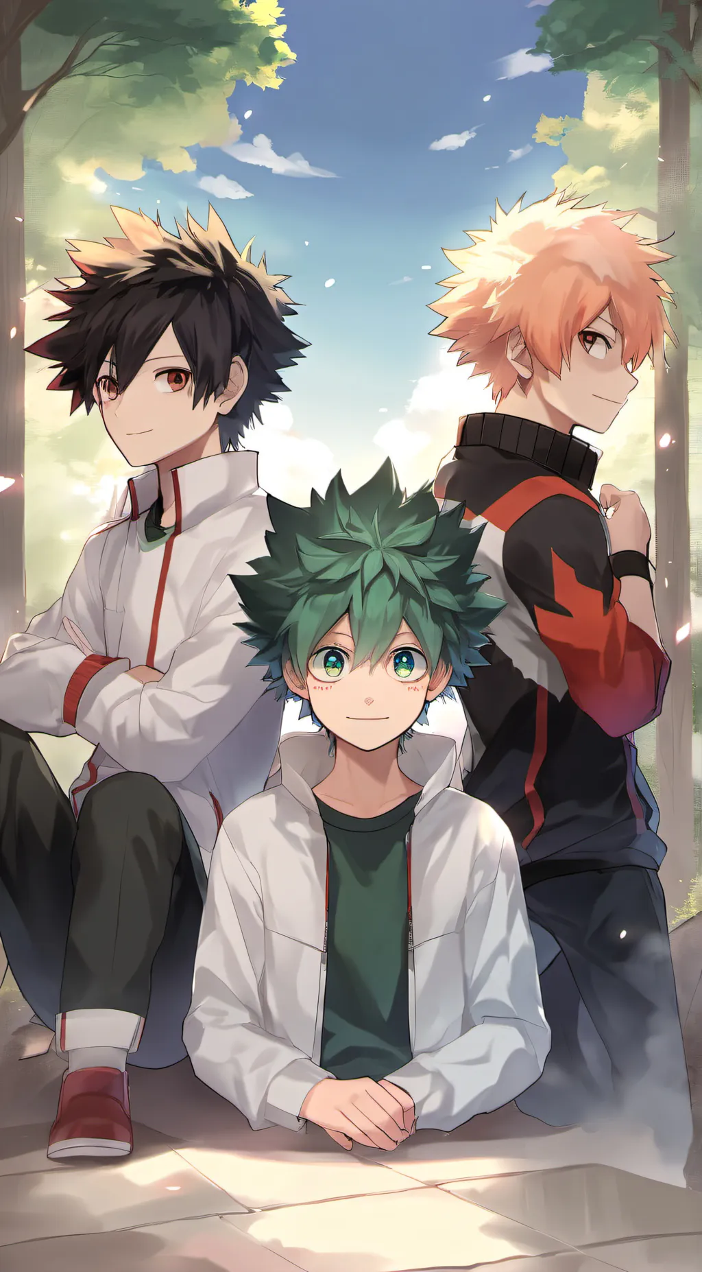 ai character: MHA characters  background