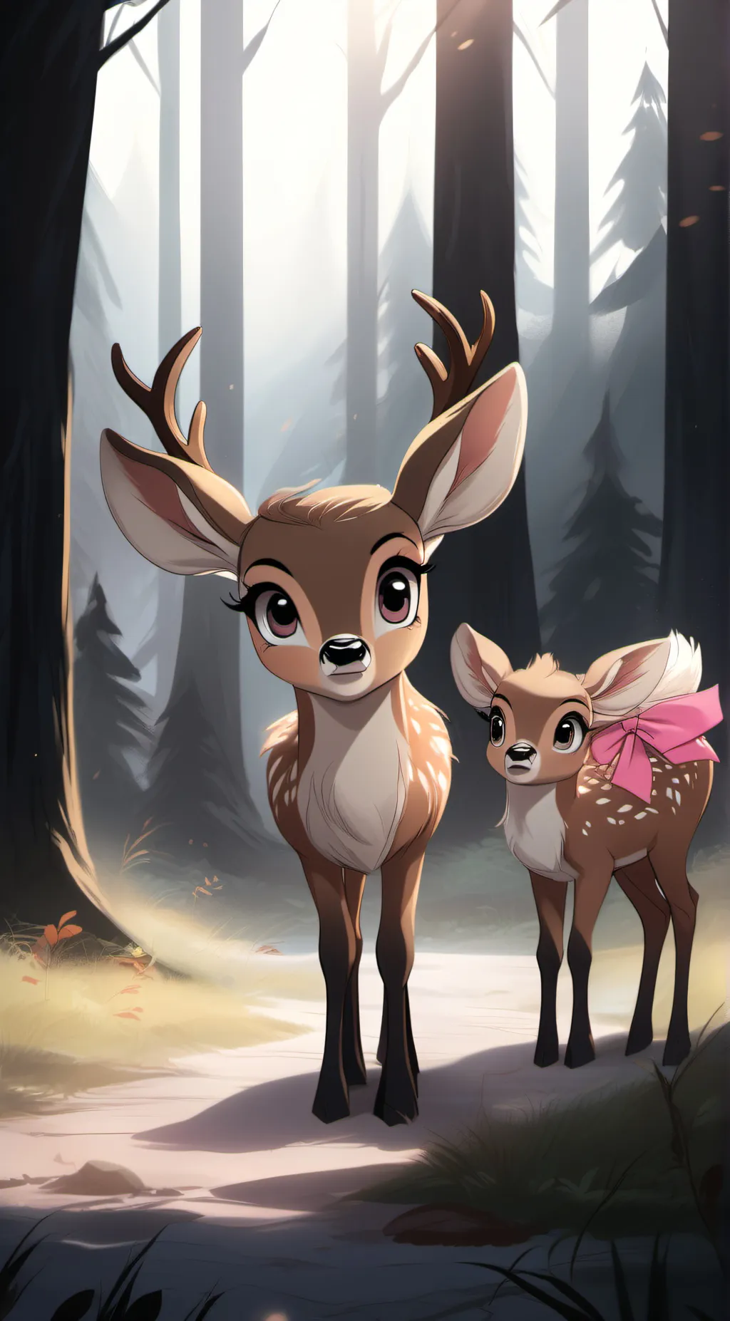 ai character: Baby Deer background