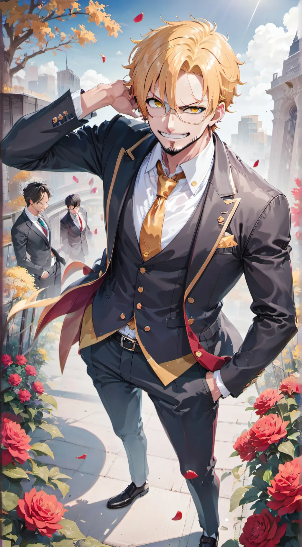 ai character: Sanji background