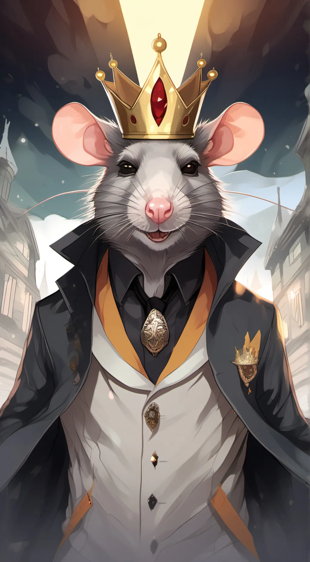 ai character: 👑 Rat King 👑 background