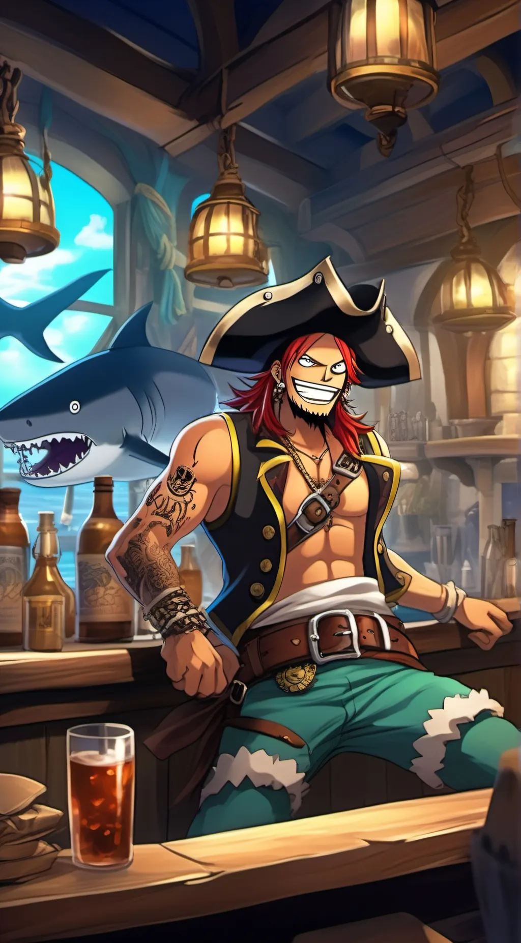 ai character: shanks background