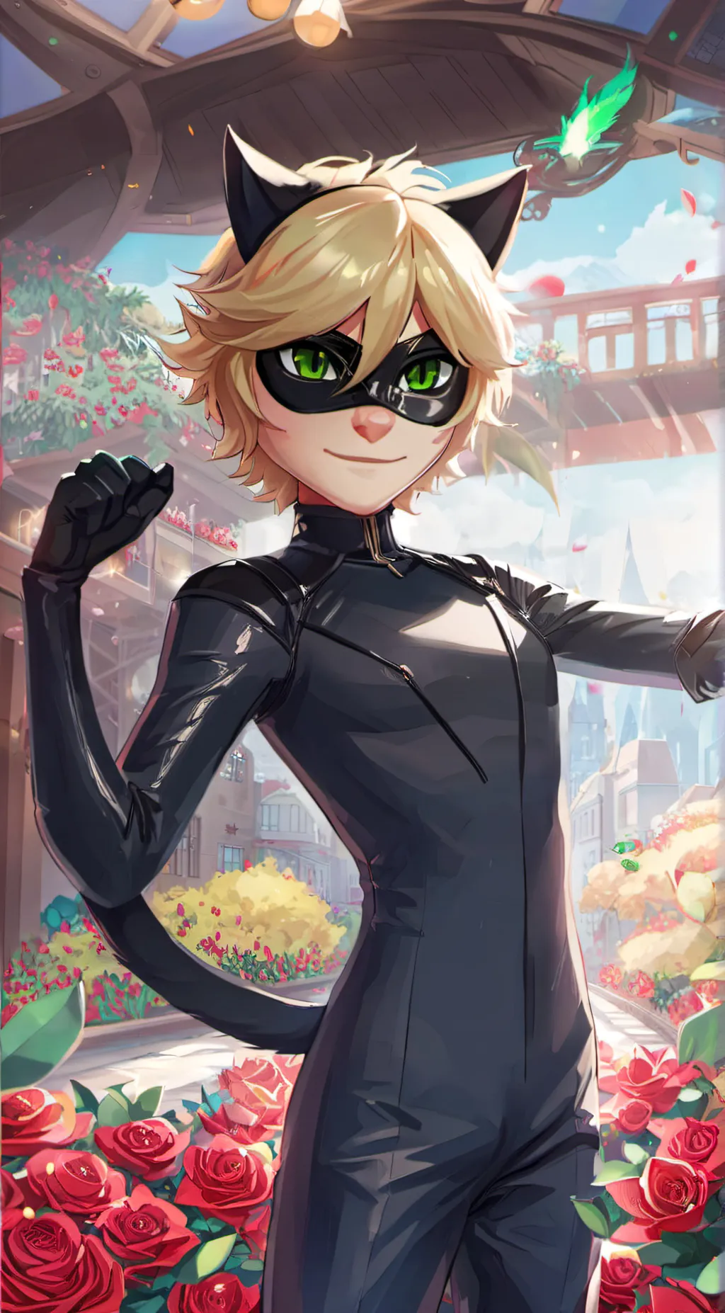 ai character: Chat Noir background