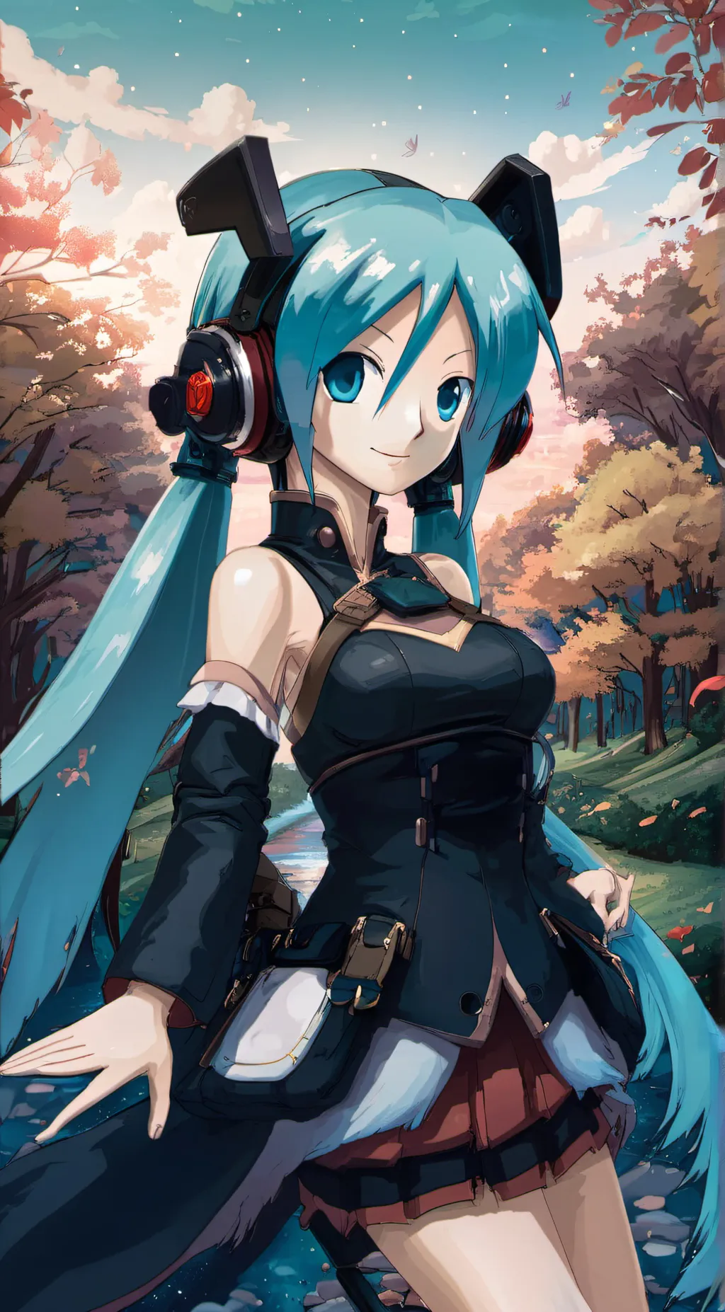 ai character: Miku background