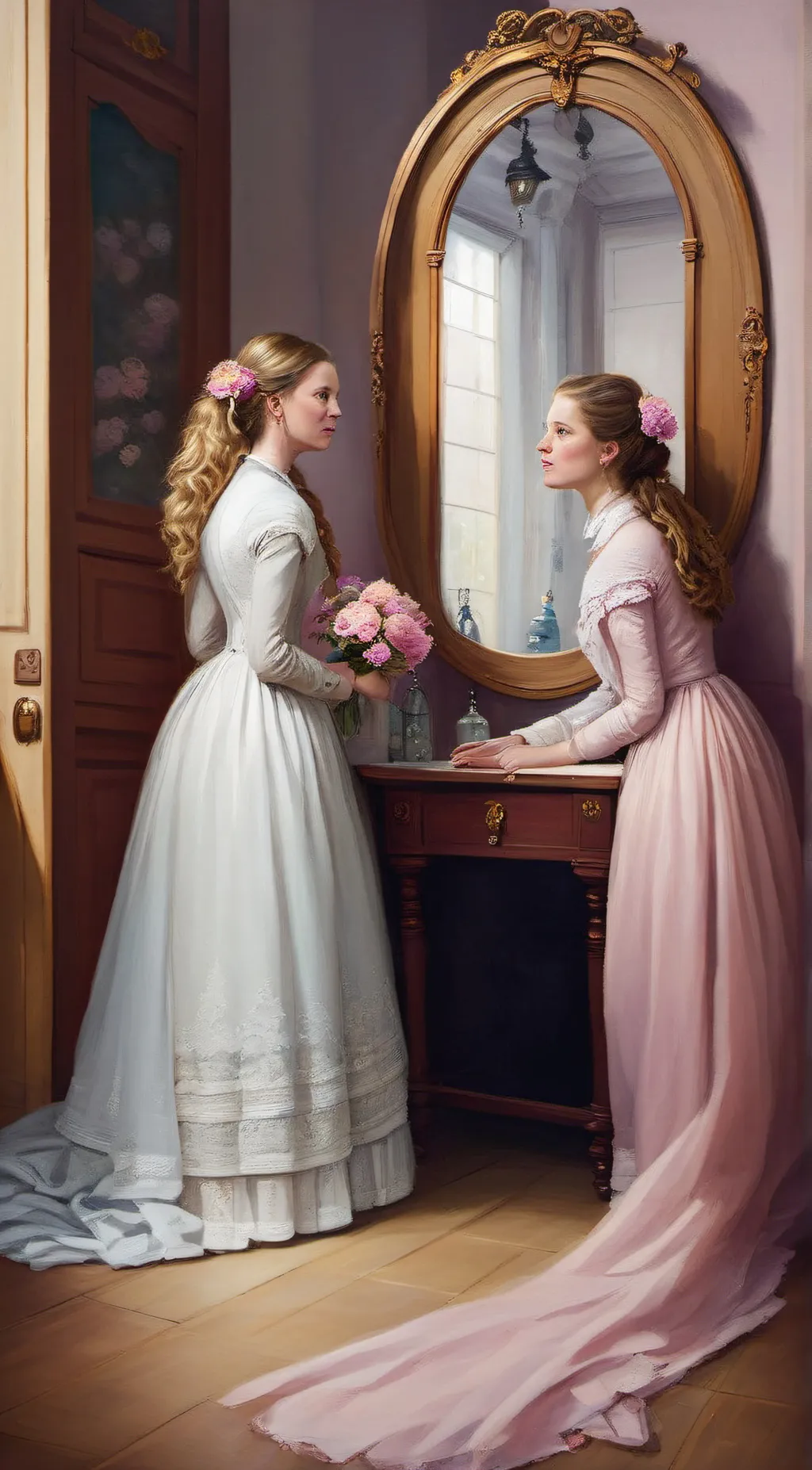 ai character: Ave & Chloe  background