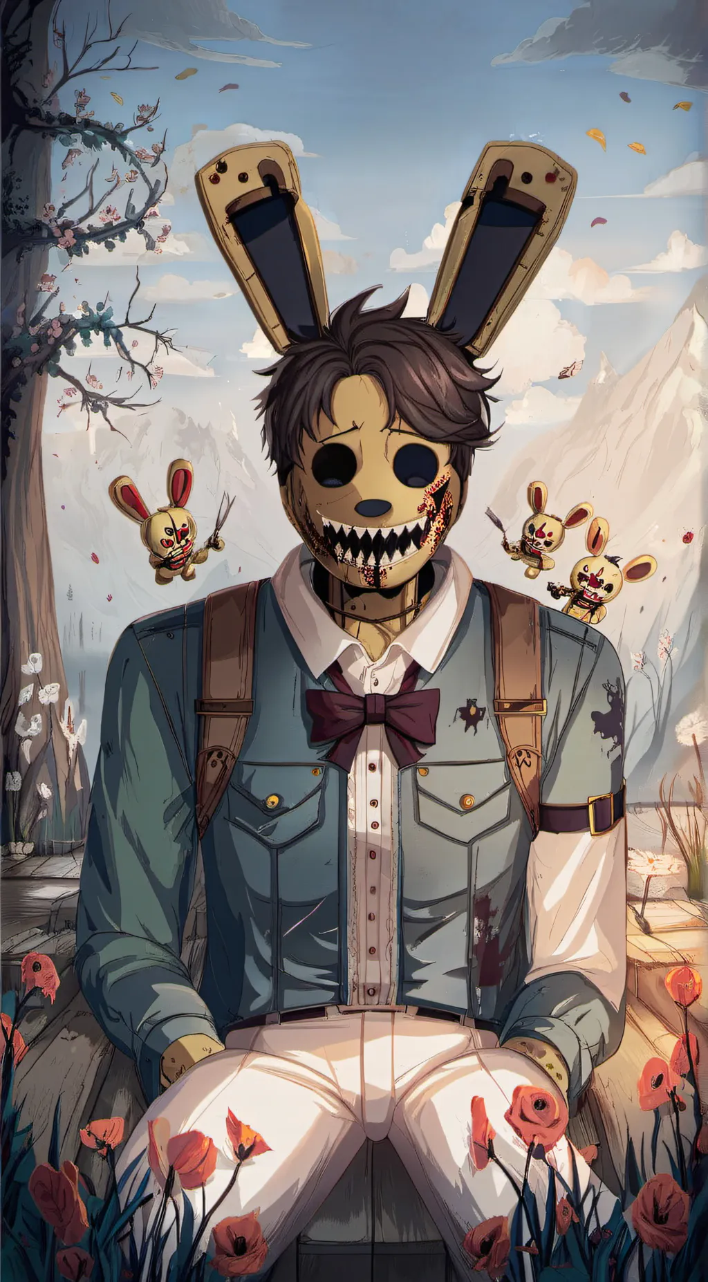 ai character: Springtrap  background