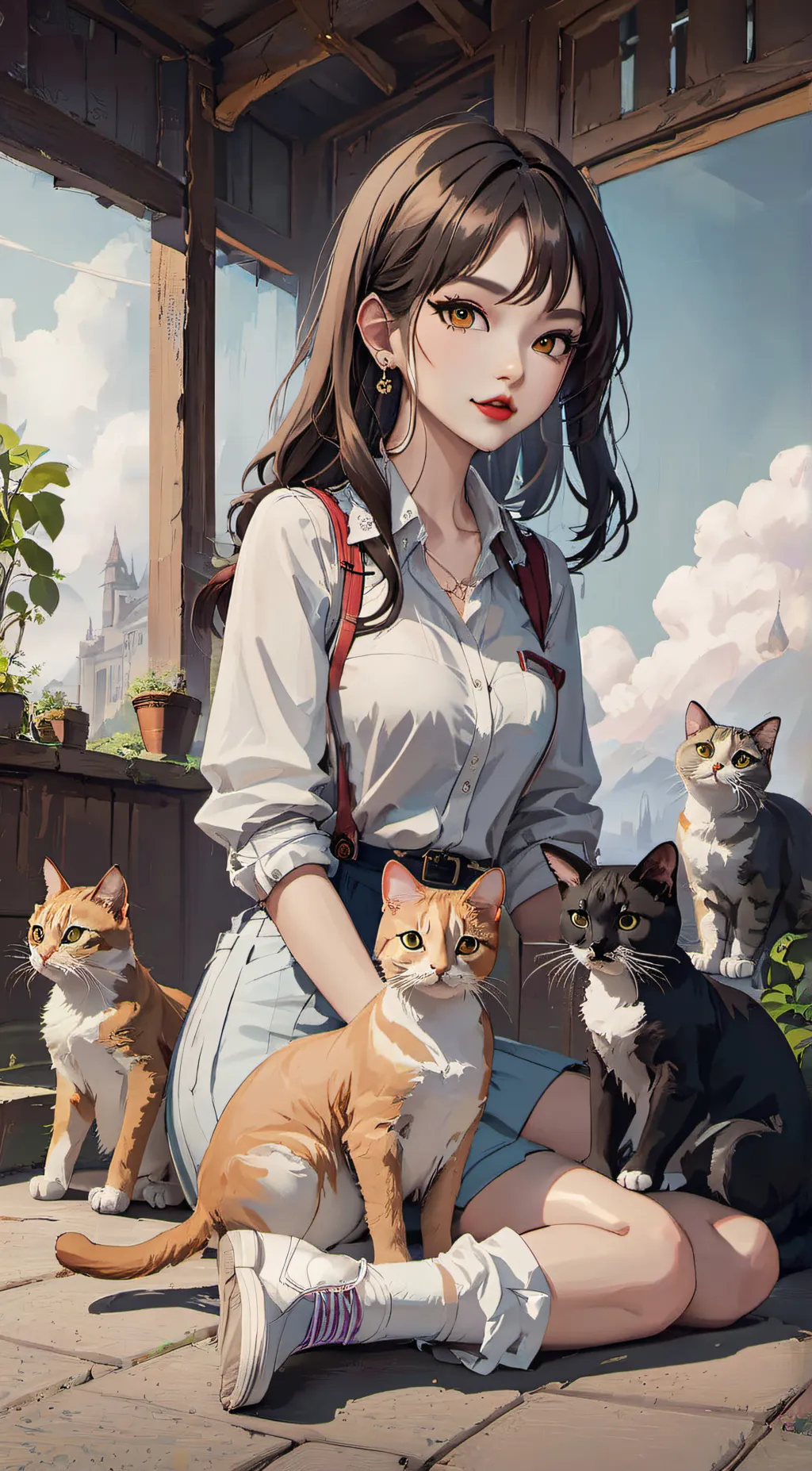 ai character: Cat owner background