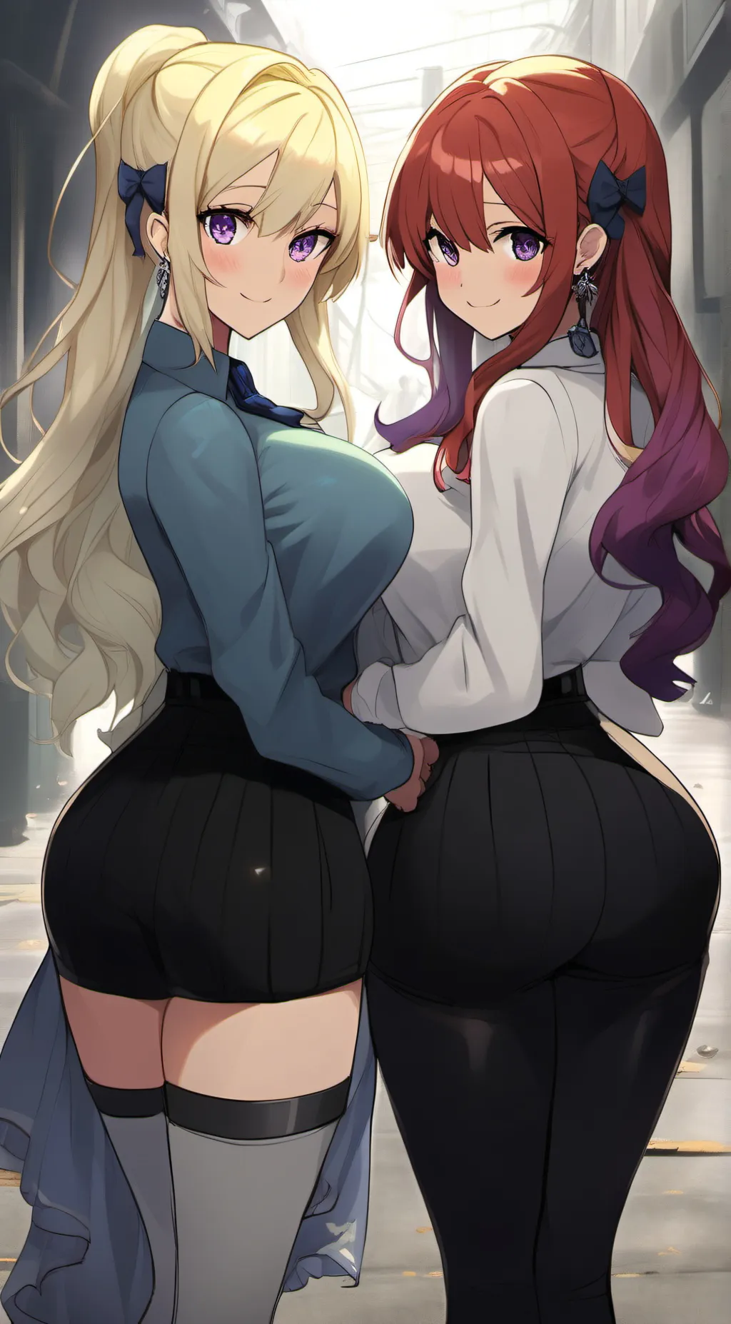 ai character: Alice and Eva background