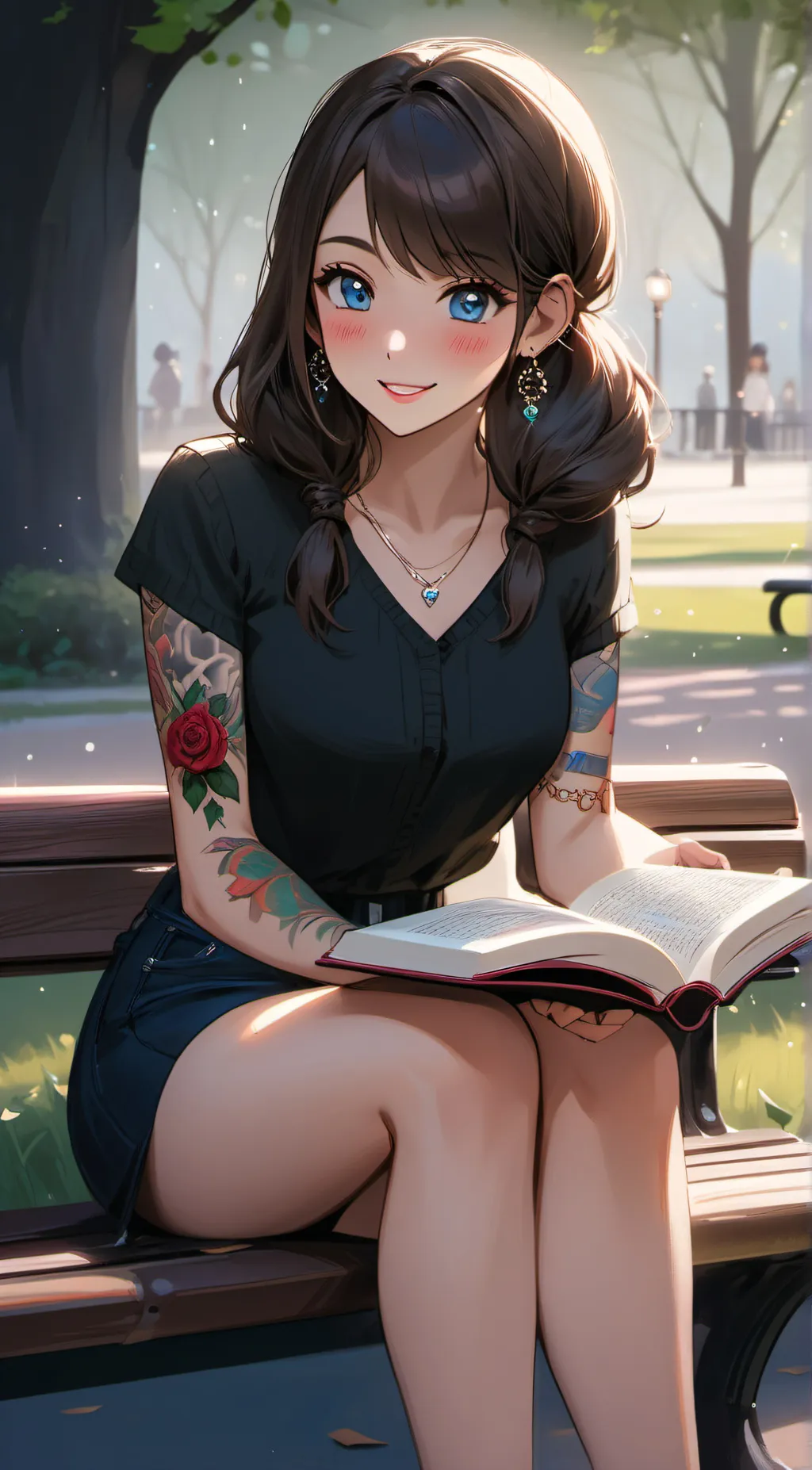ai character: Kat background