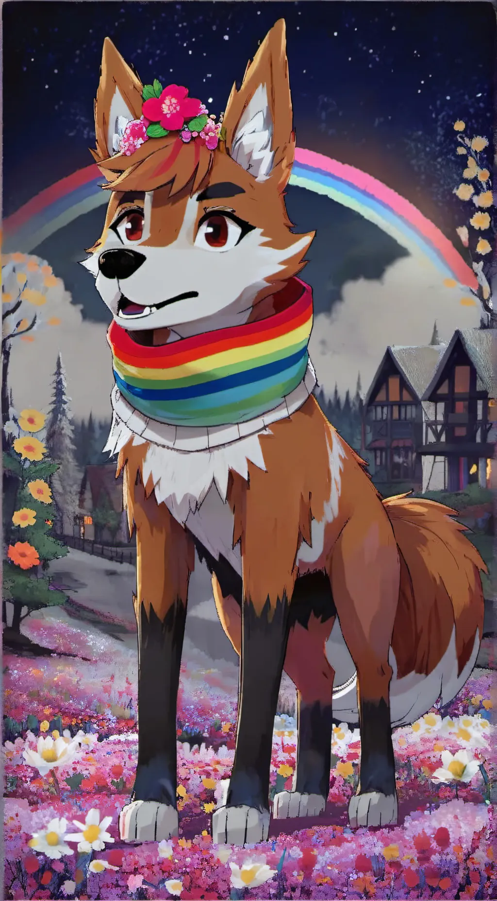 ai character: Electro Wuff background